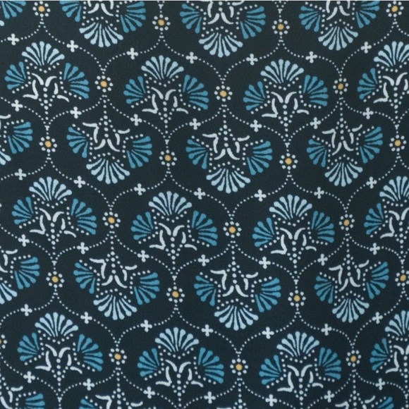 Loft Black and Blue Mosaic Blouse Sz S - Picture 3 of 7